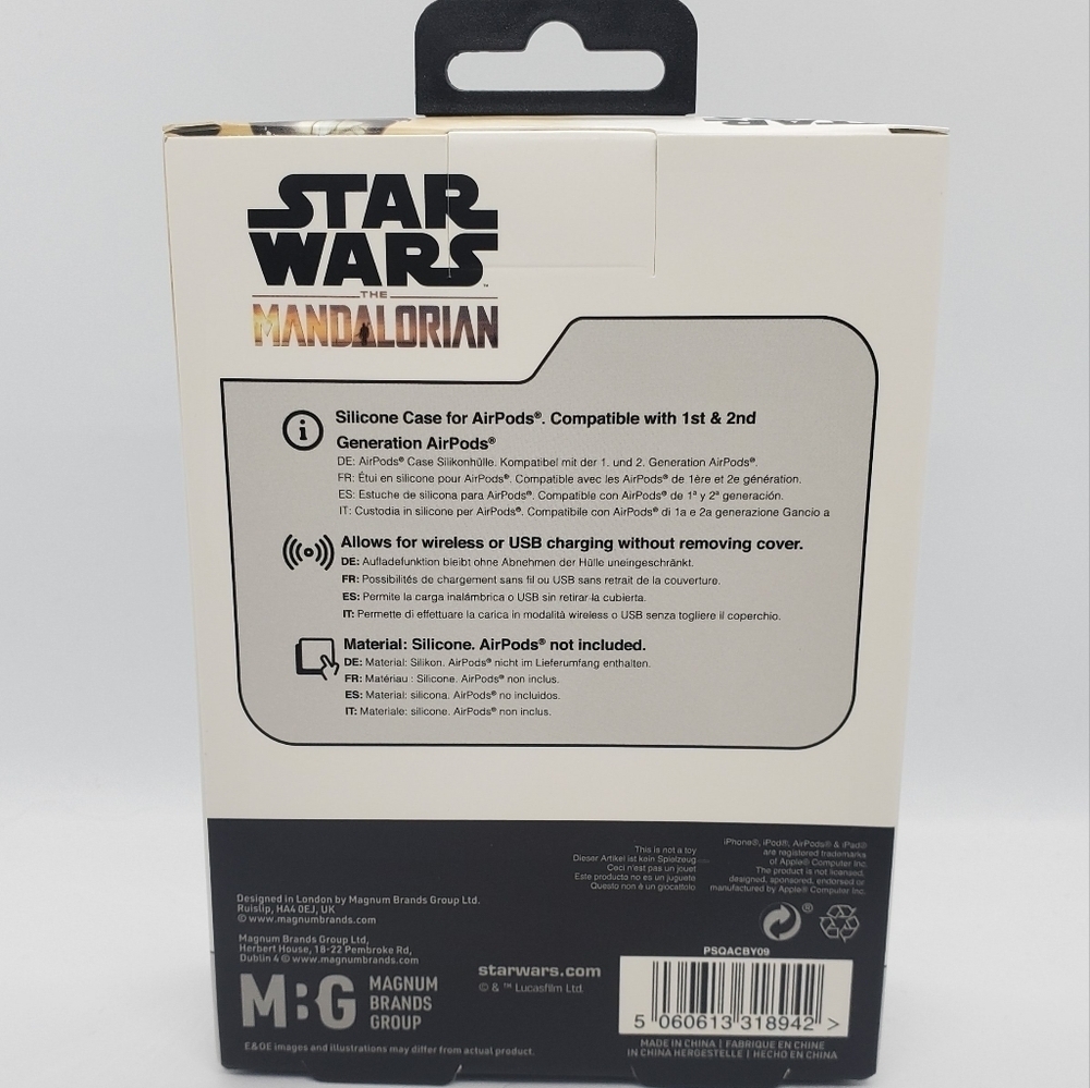 Disney Star Wars The Mandalorian The Child Apple Airpods Case - Picture 2 of 2